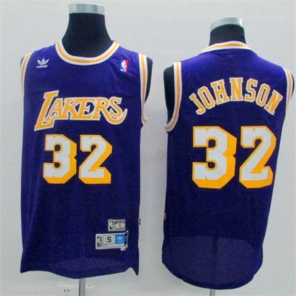 magic johnson jersey blue